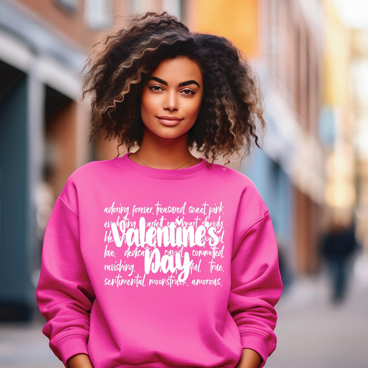 Valentine’s Day Word Collage Graphic Tee/Sweatshirt options