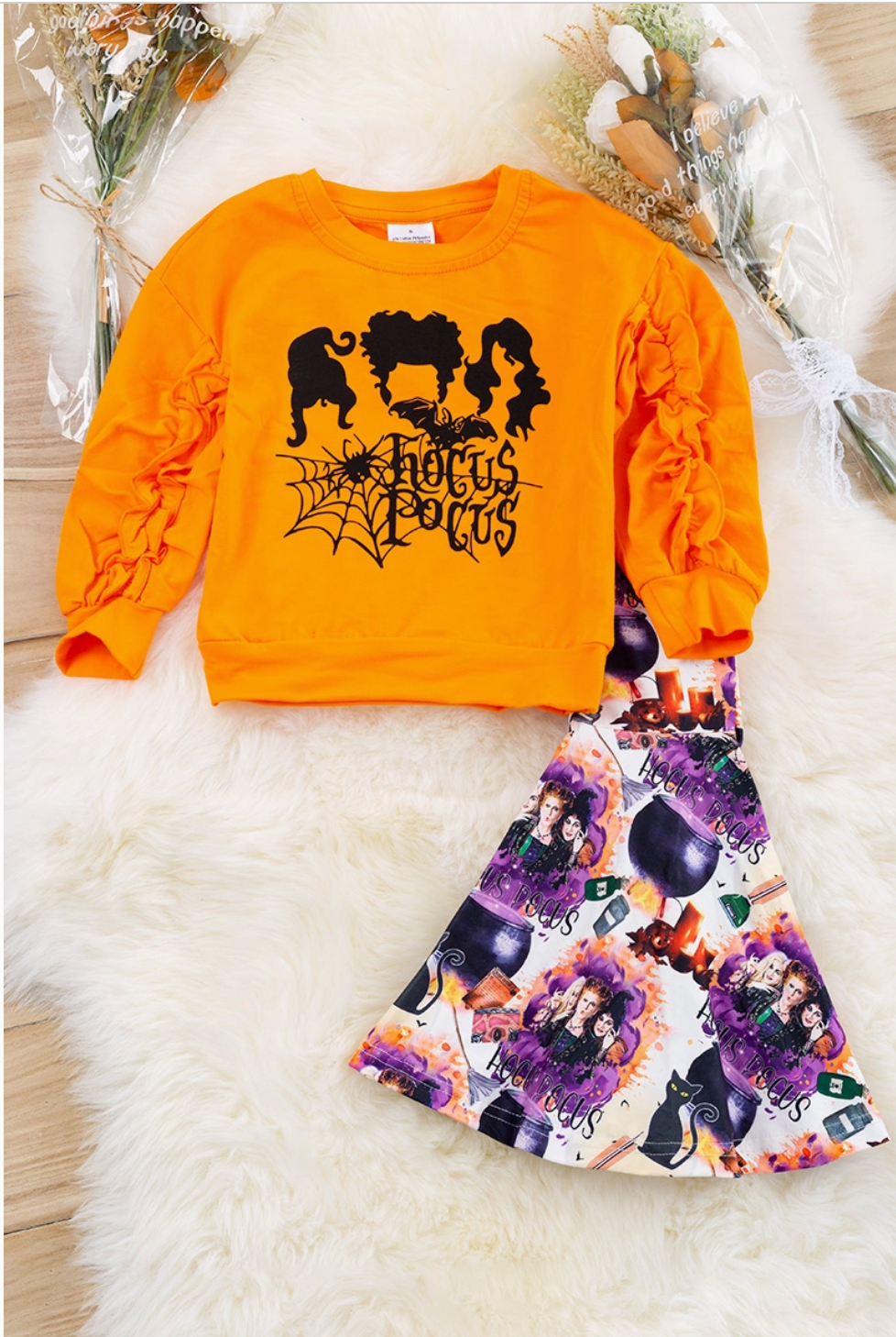 Orange Hocus Pocus 2 Piece Set