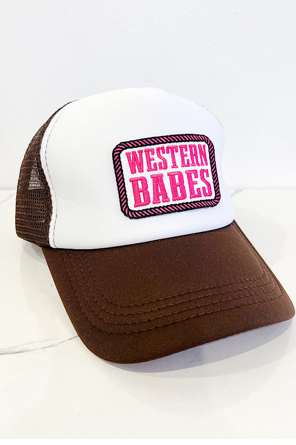 Western Babes Brown Trucker Hat