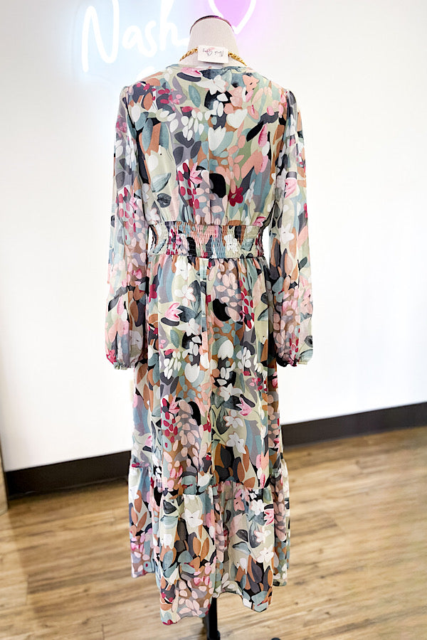 Happy Hour Multi Colored Print Maxi Dress - ETA 2/10