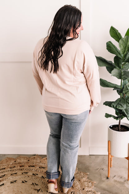 Detailed Tassel Pullover In Bohemian Beige