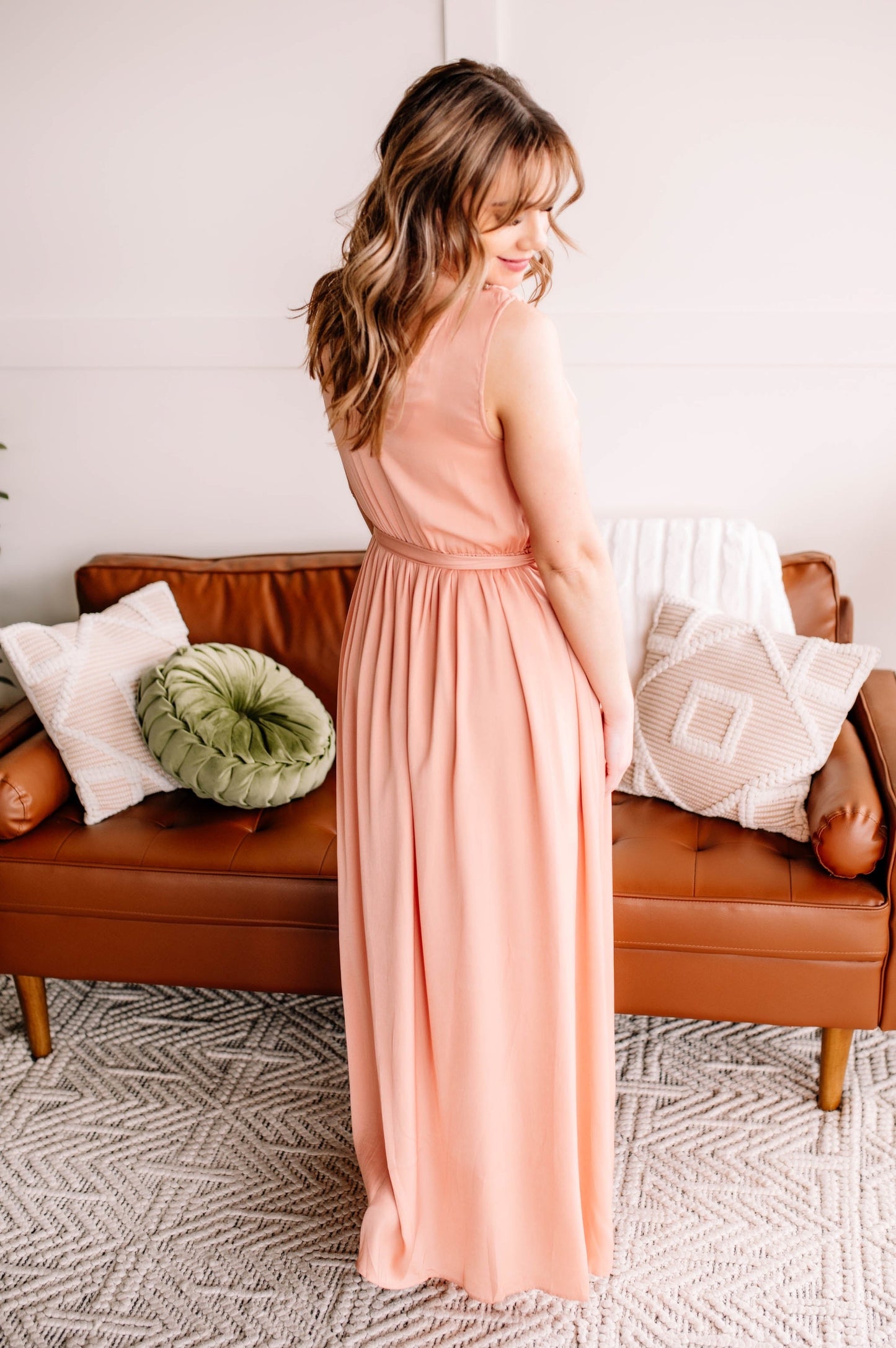 Surplice It To Say Peachy Dress