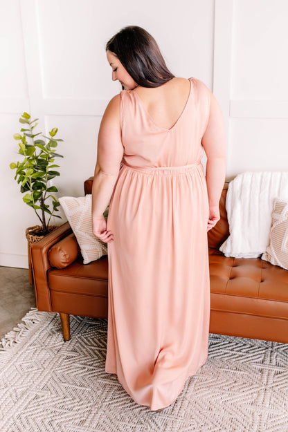 Surplice It To Say Peachy Dress