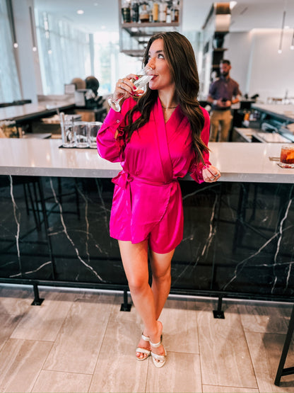 Sophie Hot Pink Romper