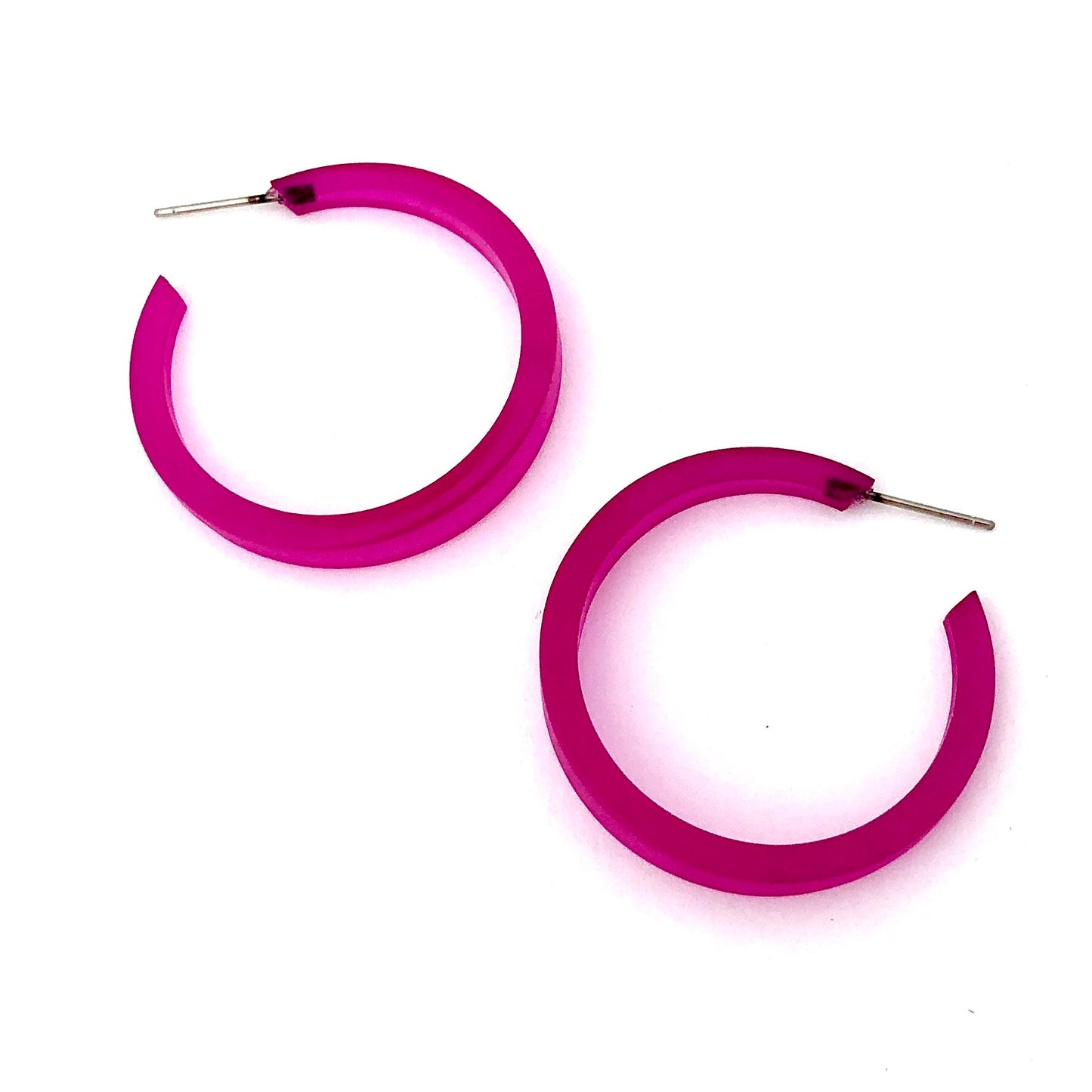 Phoenix Frosted Hoop Earrings