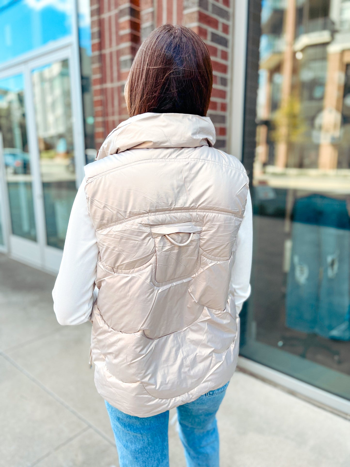 Bailey Khaki Puffer Vest