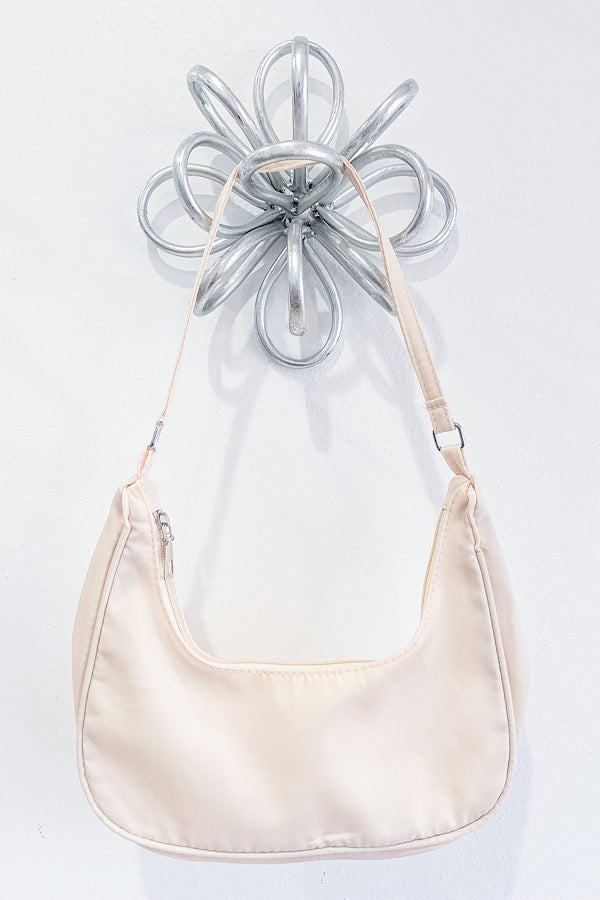 Lainey Beige Crescent Bag