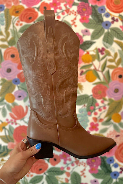 Dolly Brown Western Boots