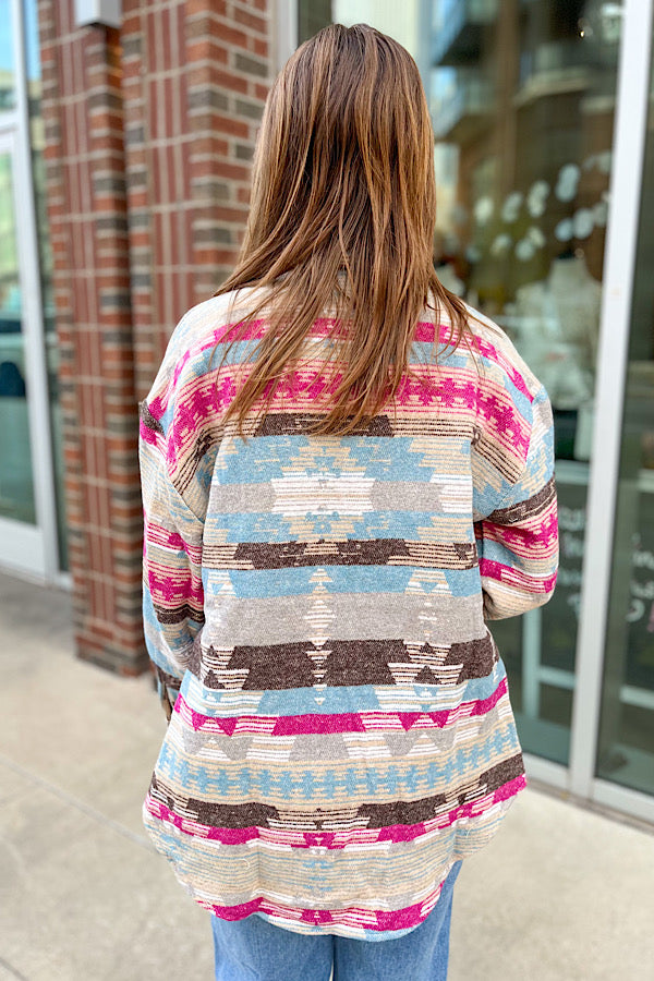 Sienna Multi Colored Western Shacket