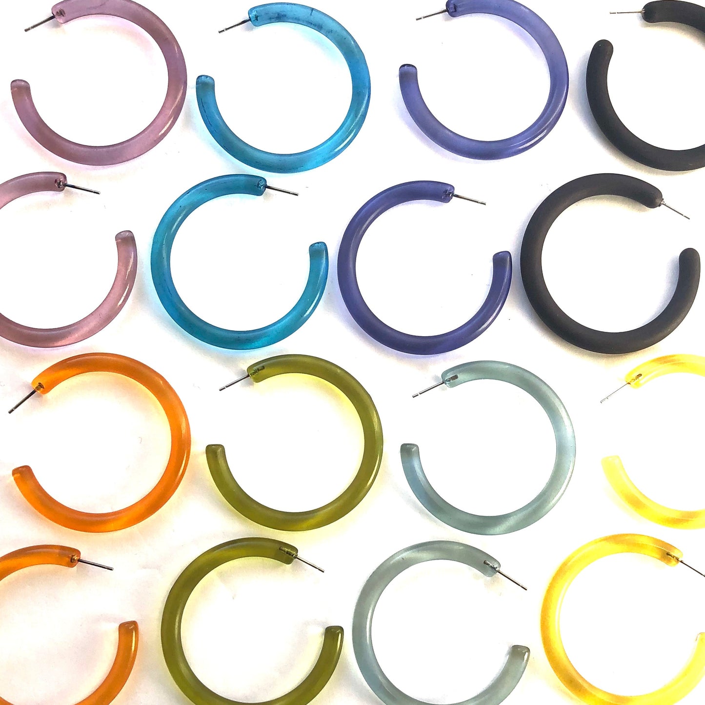 XL Jelly Hoop Earrings - 2 inch