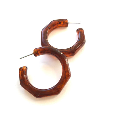 Kay Octagon Hoop Earrings