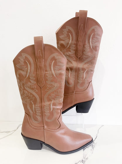 Dolly Brown Western Boots