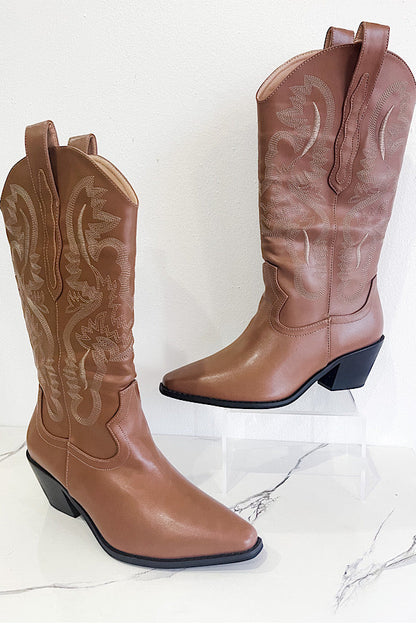 Dolly Brown Western Boots