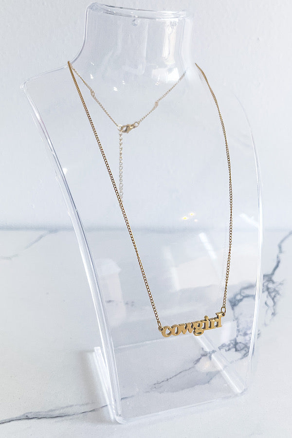 COWGIRL Gold Necklace