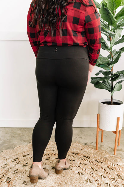 High Waisted Leggings By Anchored Arrow In Black