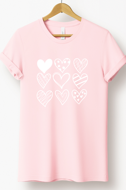 MULTIHEART TEE (BELLA CANVAS)