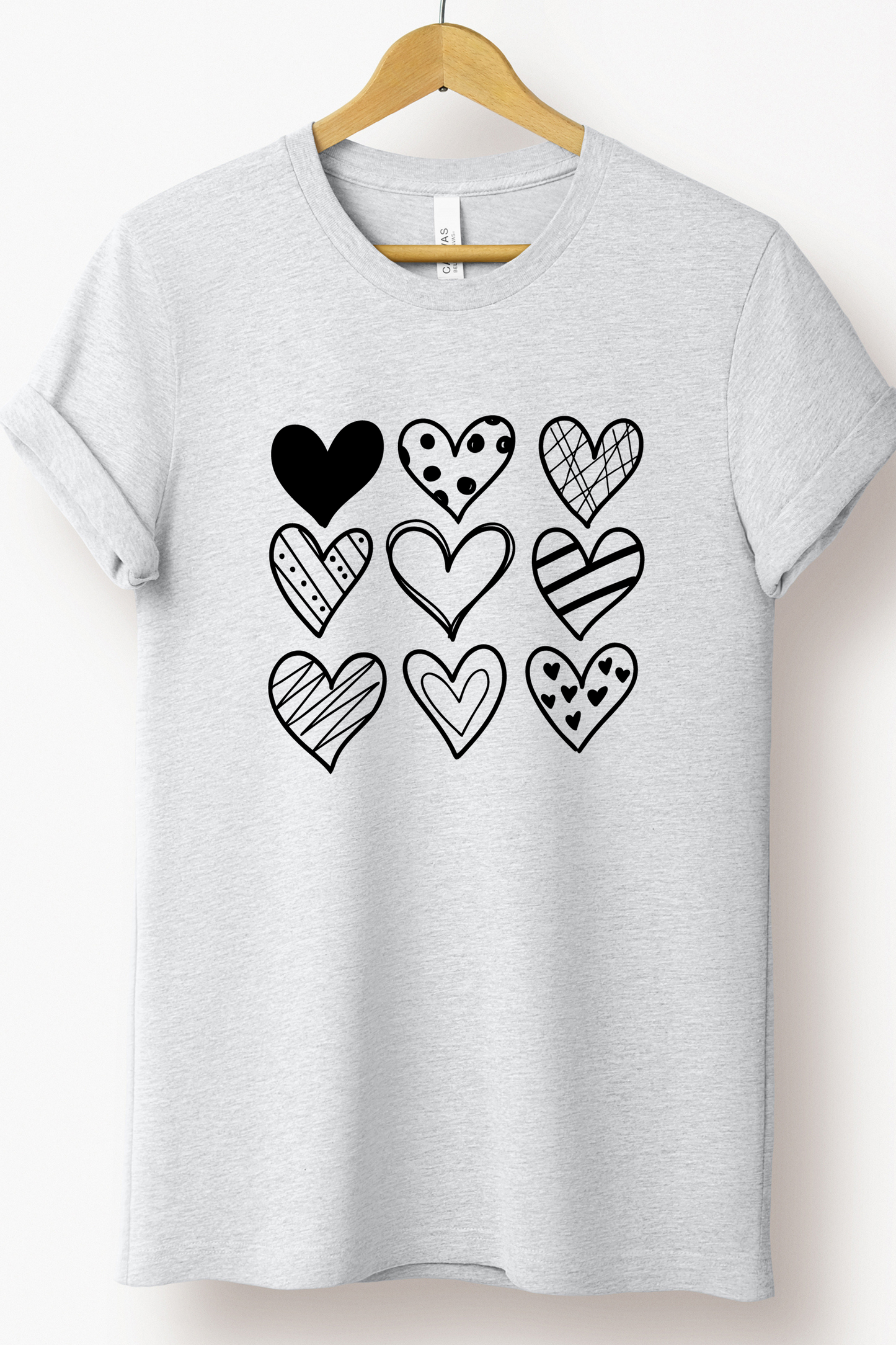 MULTIHEART TEE (BELLA CANVAS)