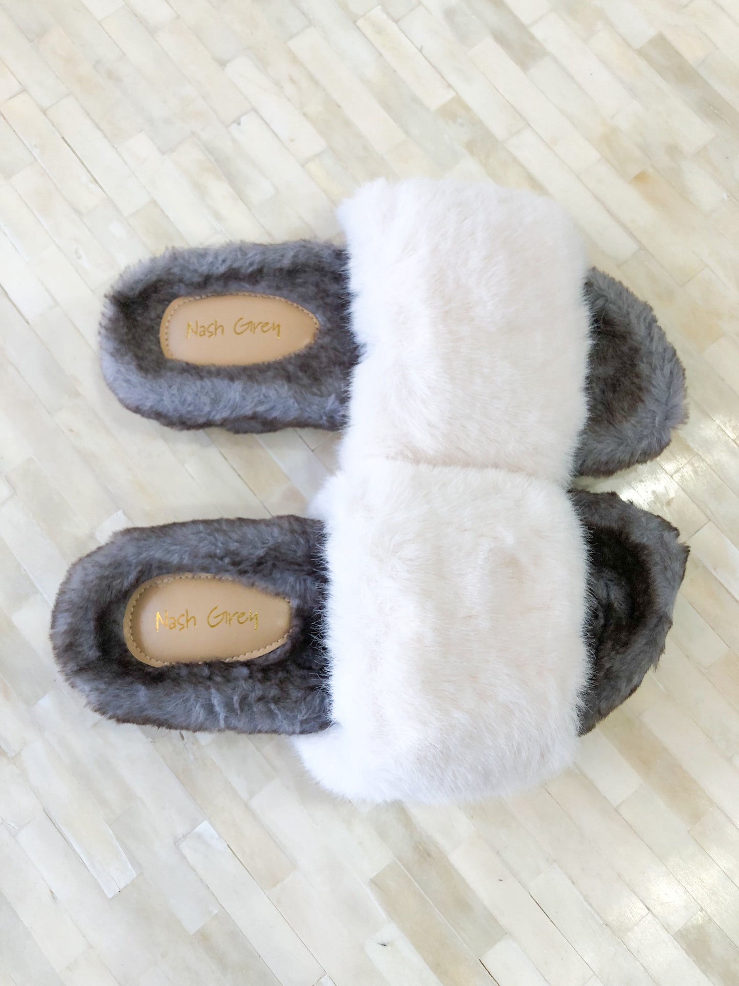 Feeling Cozy (not cross style) Cream Slippers