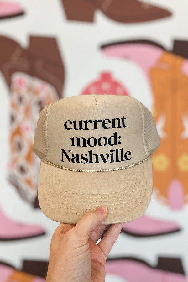 Current Mood Nashville Tan Trucker Hat