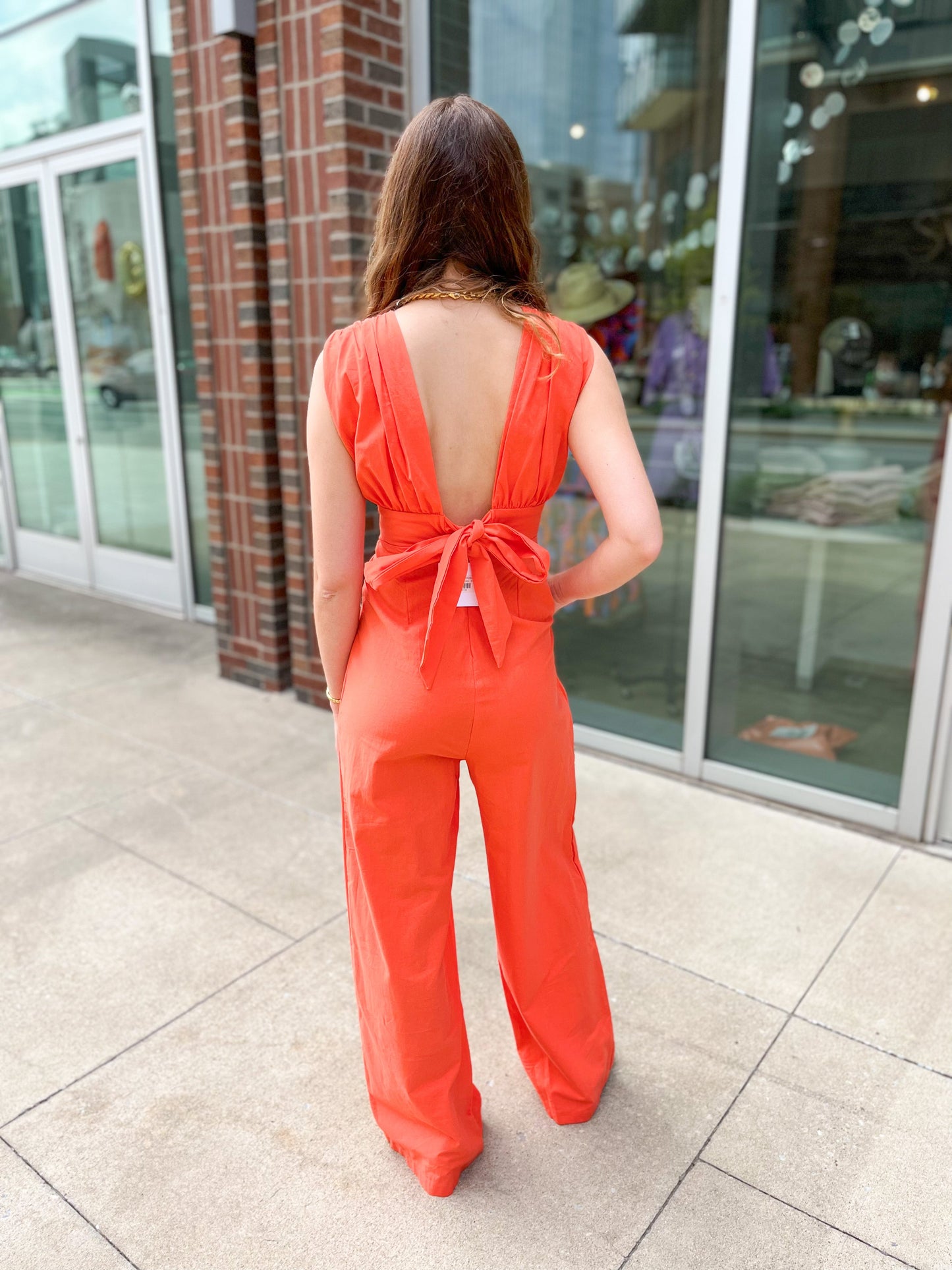 Mango Tie Jumpsuit