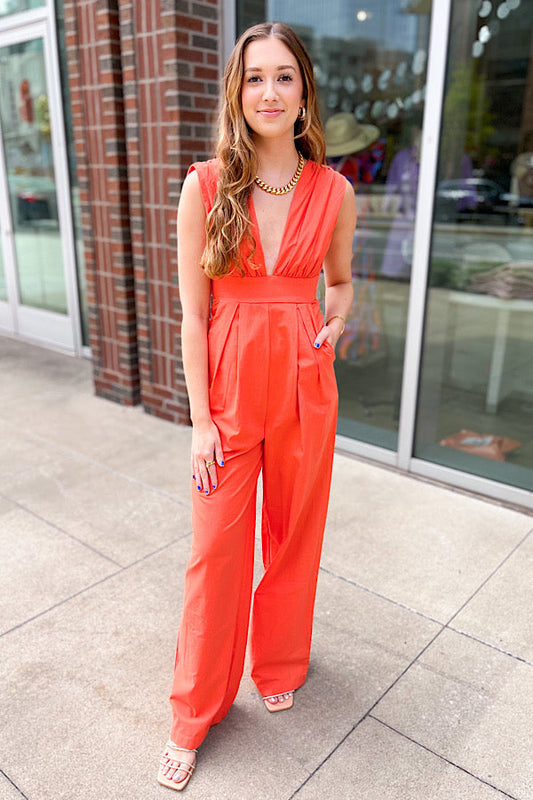 Mango Tie Jumpsuit