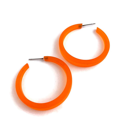 Phoenix Frosted Hoop Earrings