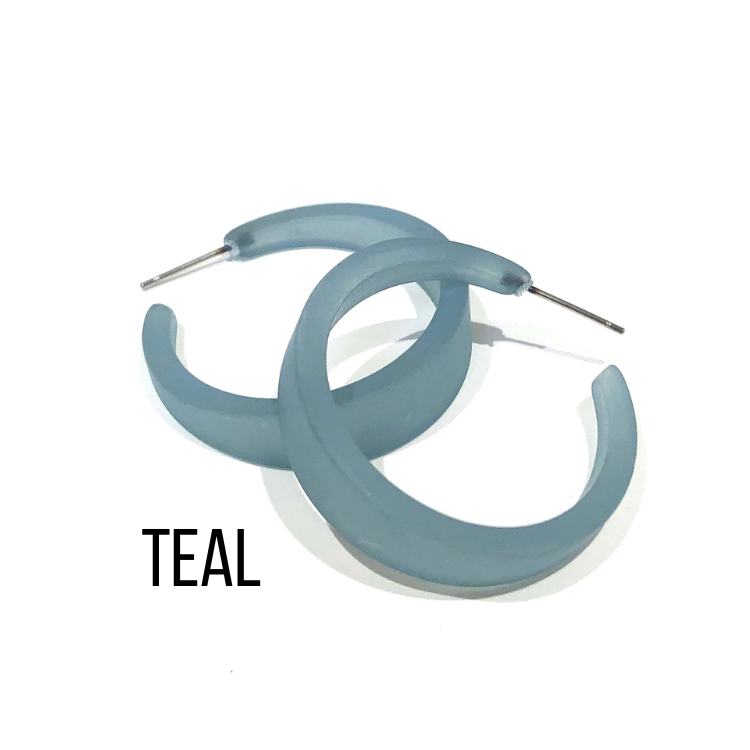 Keira Frosted Hoop Earrings